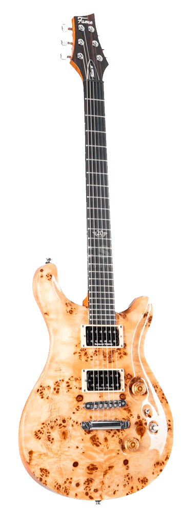 Fame Forum IV Modern 20th Anniversary Burl Natural Gloss